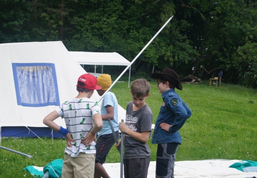 Zelt aufbau