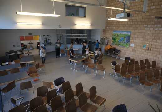 Gottesdienstsaal von oben
