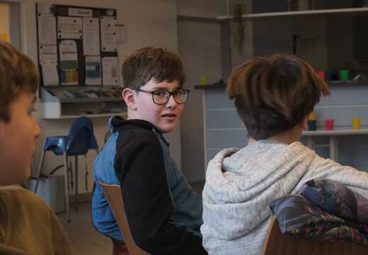 Kinder bei der Gottesdienst-Probe