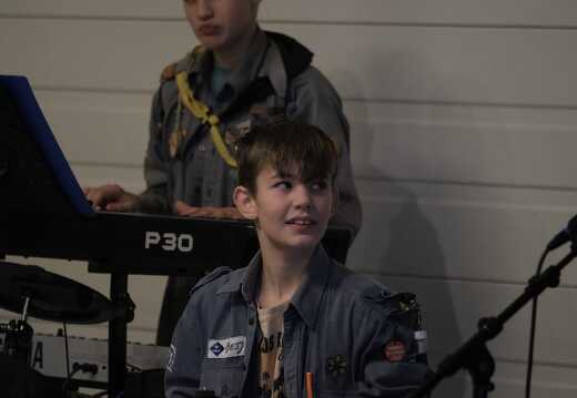 Kinder-Band im Weihnachts-Gottesdienst