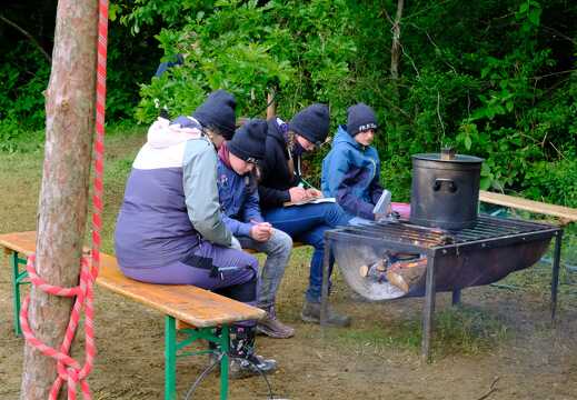 Stille Zeit an der Feuerschale