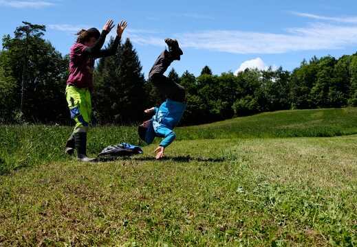 Gruppe Korinth probt Einmarsch Bunter Abend